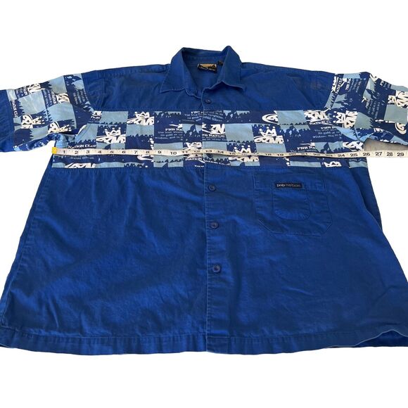 Vintage PNB Nation Shirt MENS X-Large Button Up Short Sleeve 90s Y2k Hip Hop - Picture 11 of 12
